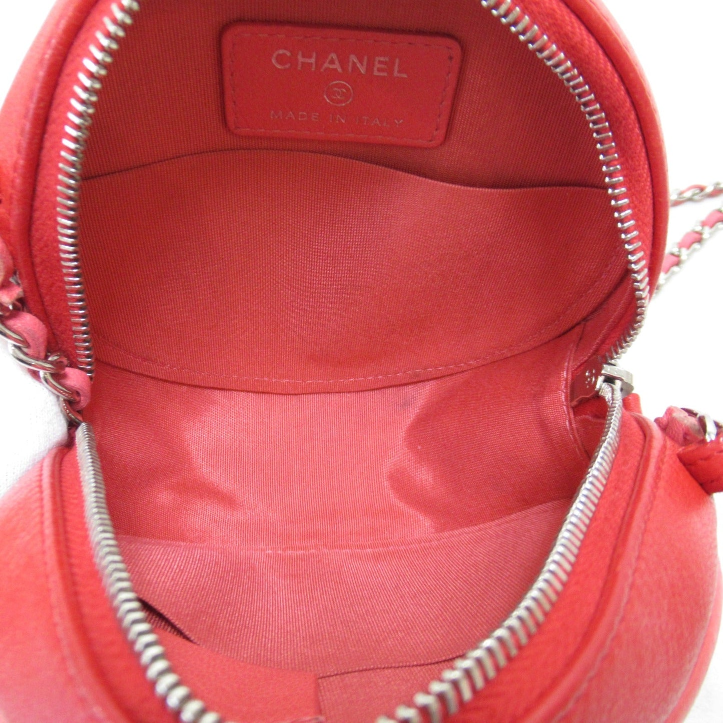 Chanel Chain Shoulder Bags Chain Shoulder Bags Leather  Red/Pink