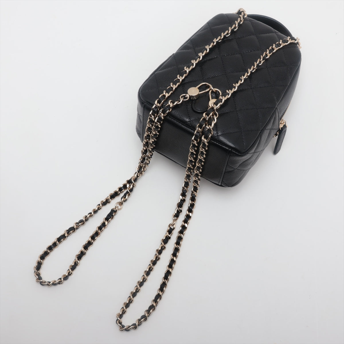 Chanel Matrasse Caviar S Chain Rucks Black G  AP3753