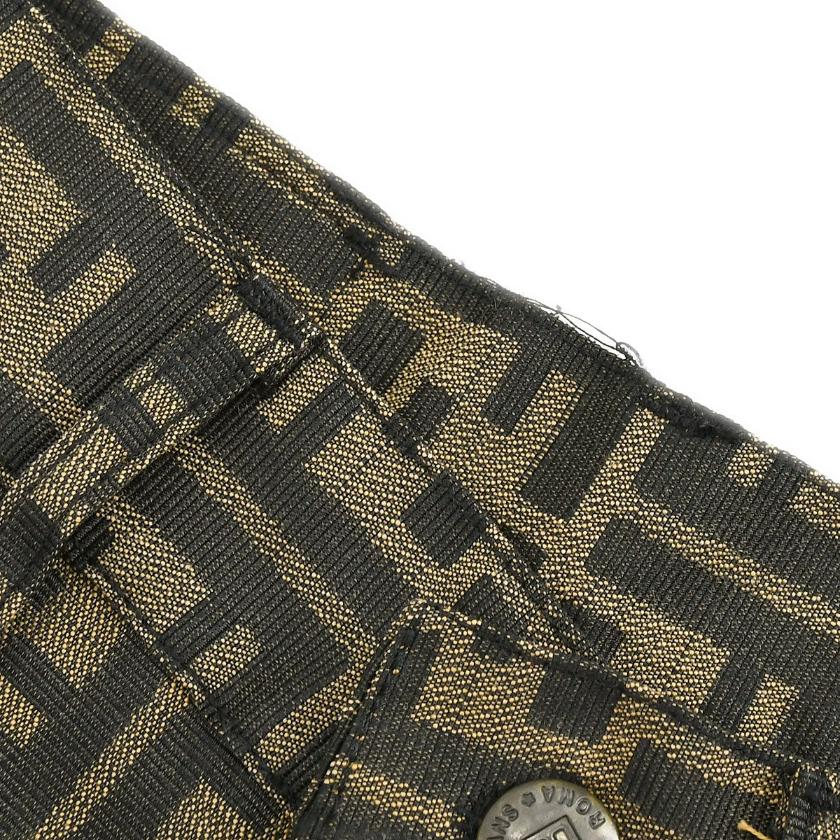 Fendi Zucca printed straight trousers #44