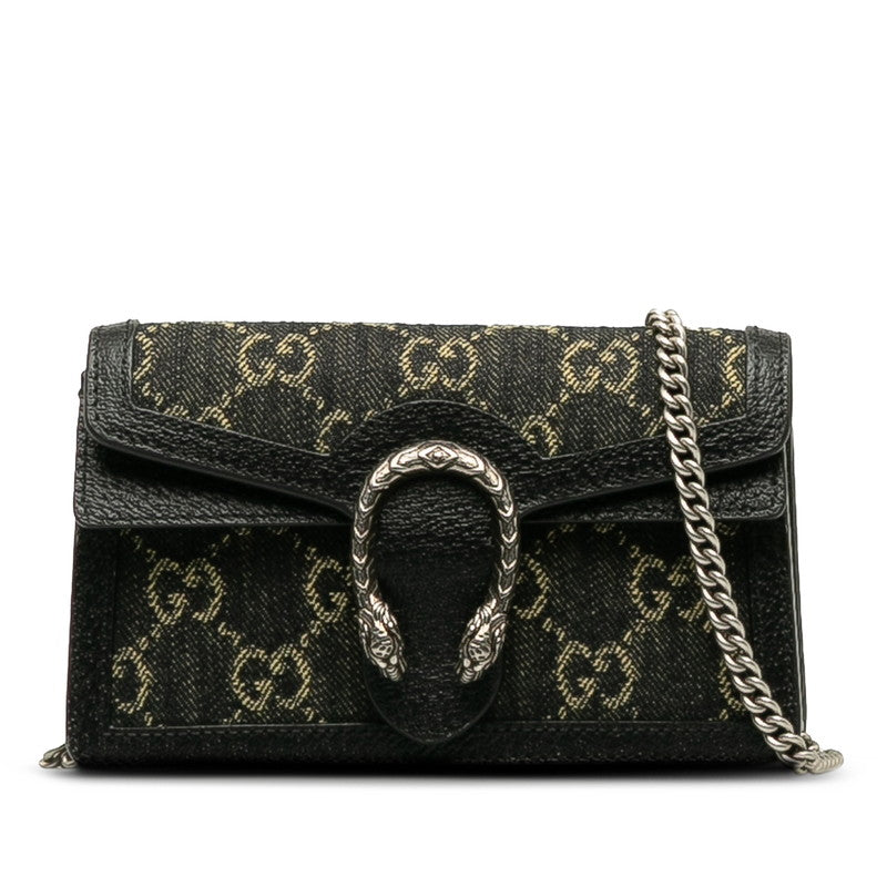 GUCCI Gucci 476432 Shoulder Bag Canvas/Leather Black Lady Gucci