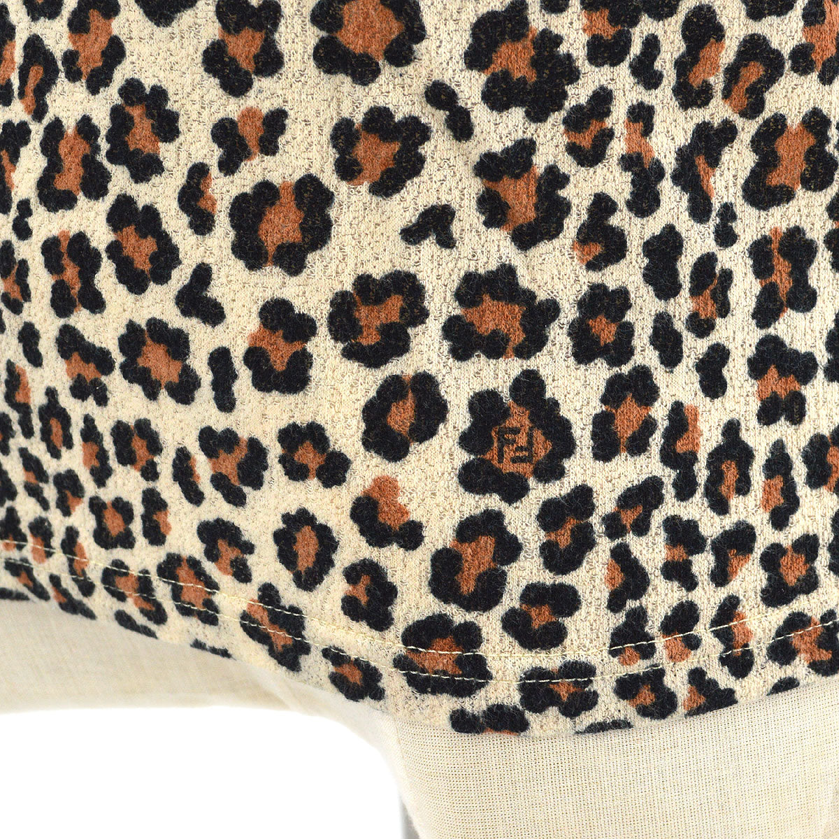 FENDI Leopard T-Shirt Beige #44