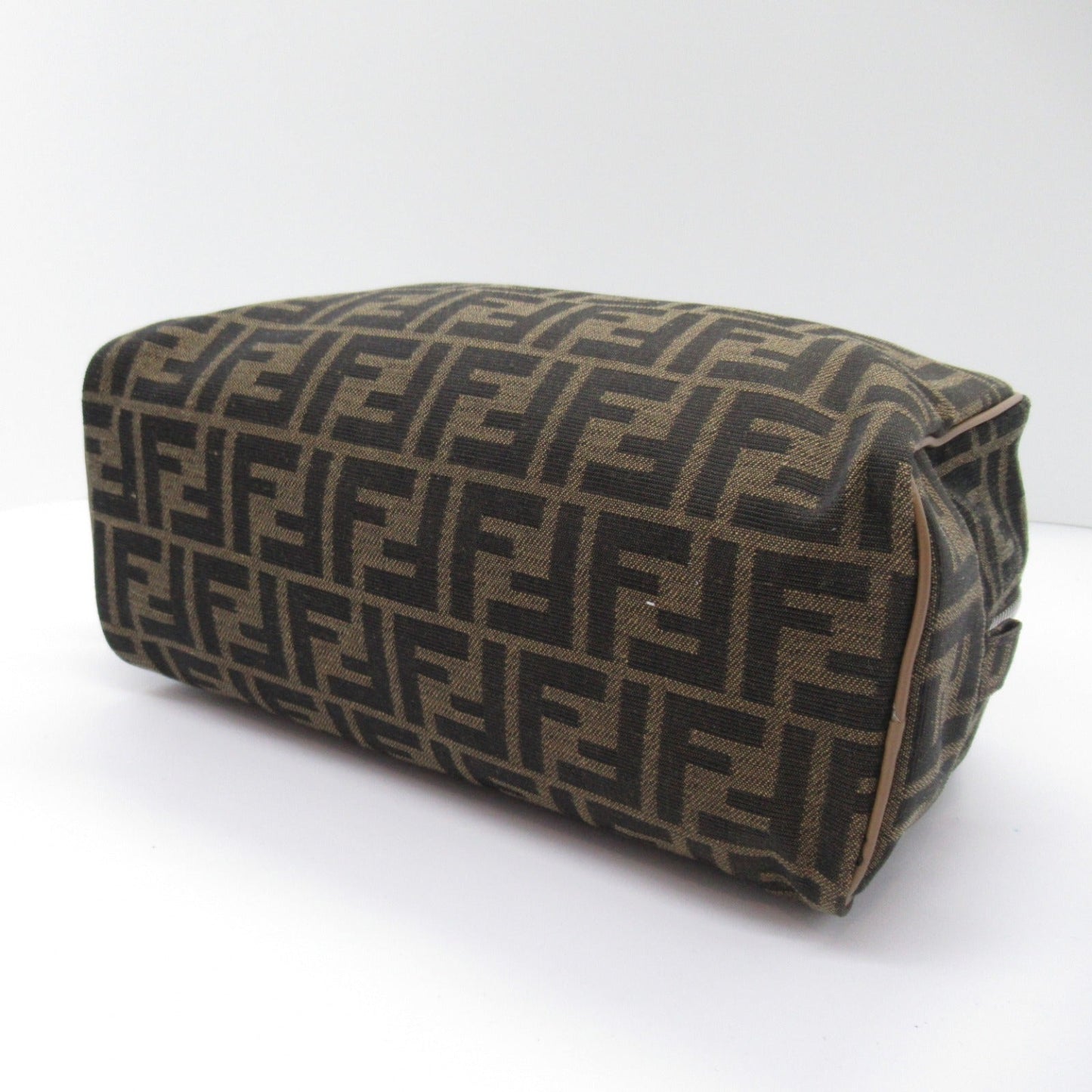 Fendi Fendi FF Jacquard Pouch Bag Fabric   Brown 7N0141ALWKF1HRM