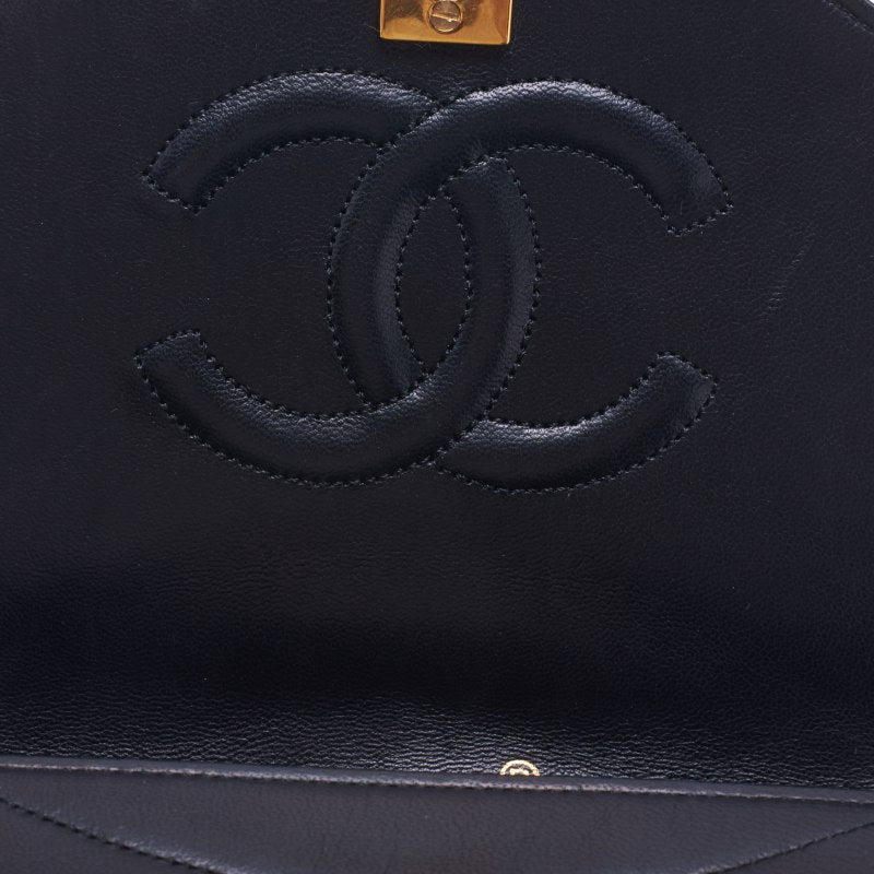 Chanel Border Stitch Round Flap Turnlock Chain Shoulder  Black  Shoulder Bag  Shoulder Bag Ladies Shoulder Bag Hybrid Secondary  Ship] [SS] Dharma Sharma Online