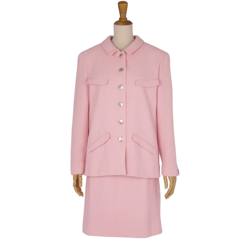 Chanel CHANEL  98P Shirt Suit Wool Jacket Shirt  French Made 40 (M Equivalent) Pink