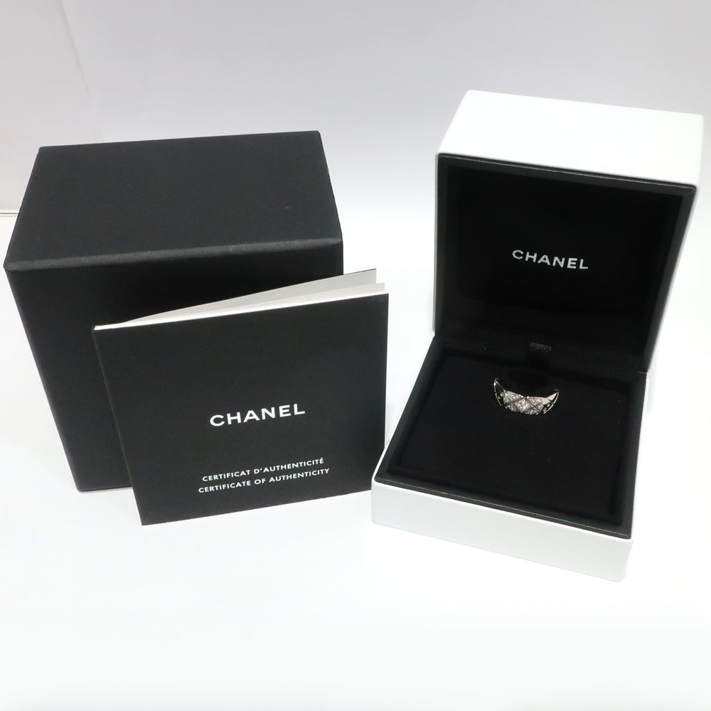 Chanel Jewelry CocoCrash Ring J10865 Diamond #55 K18 750 White G Box Wedding Wedding