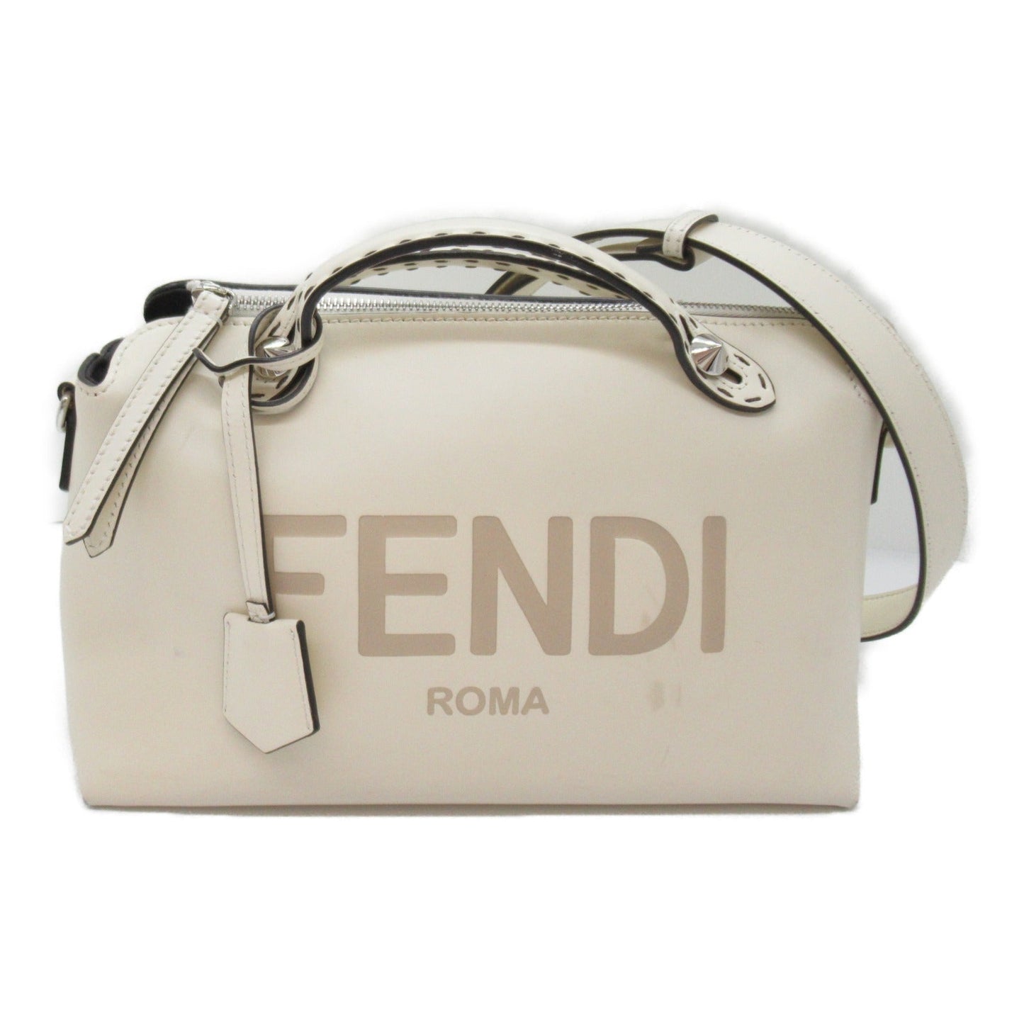 Fendi Fendi Byzaw Shoulder Bag Shoulder Bag Leather  White Off White