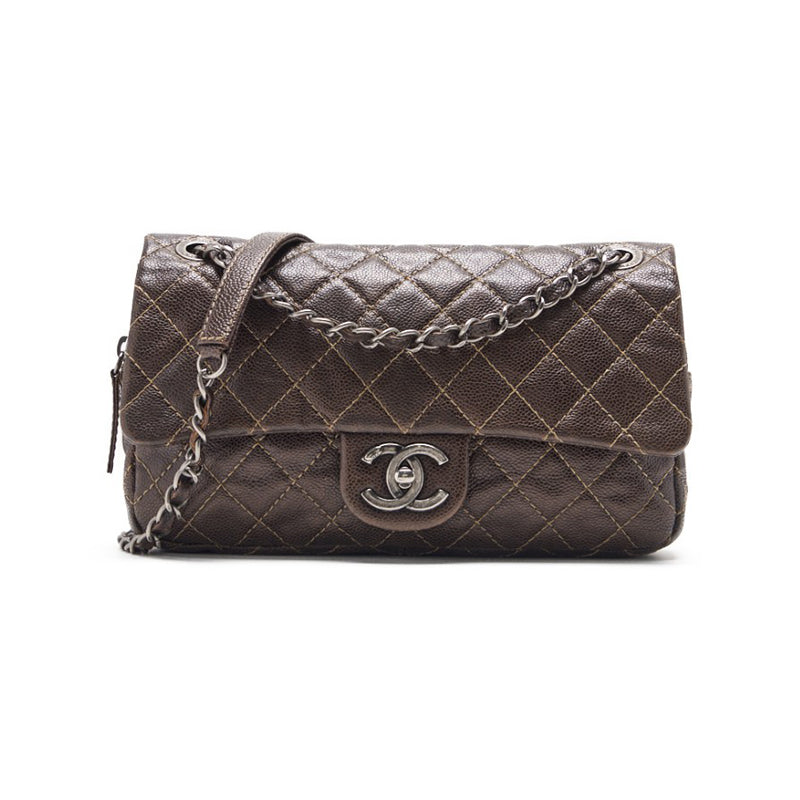 CHANEL CHANEL Matrasse Chain Shoulder Caviar S Brown (Silver G ) Shoulder Bag Mini Shoulder Bag  Shoulder Bag Hybrid 【 Ship】 Honeymoon Online