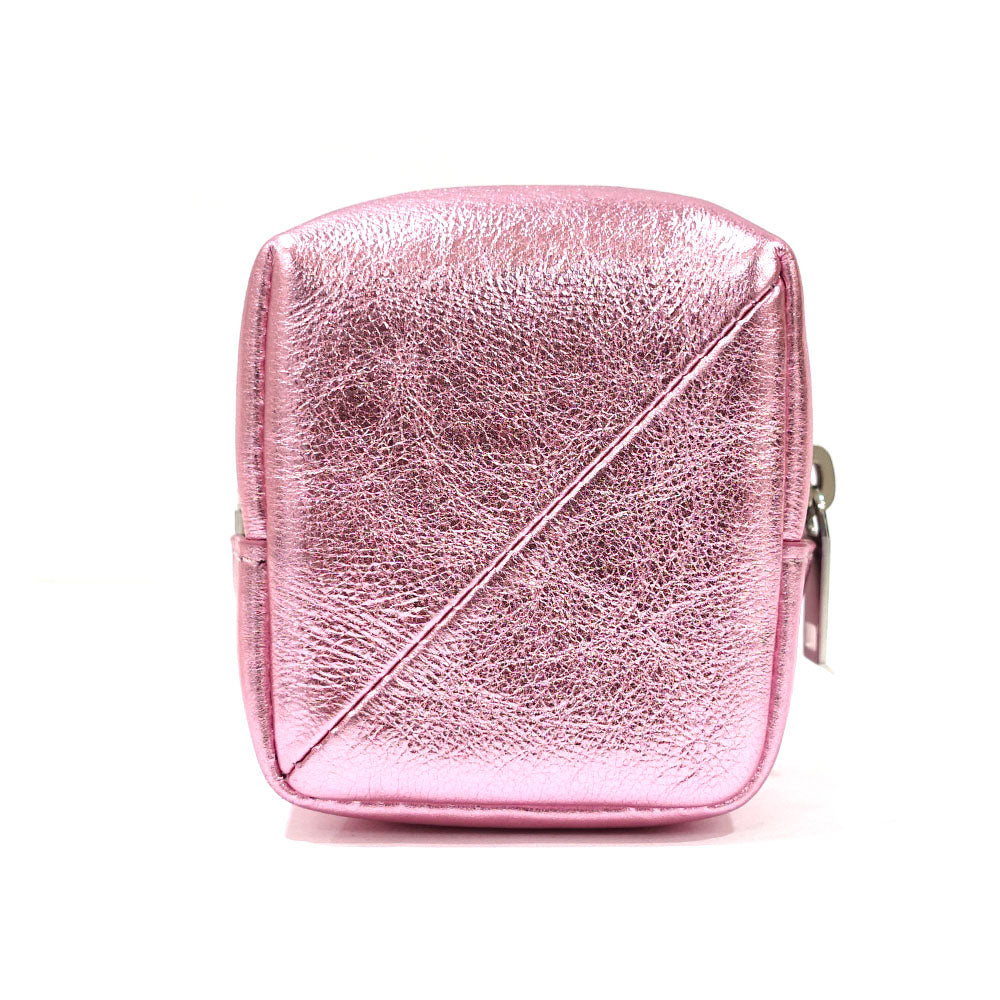 Saint Laurent Jamie Cube Charm Pouch Pink Metal 669964