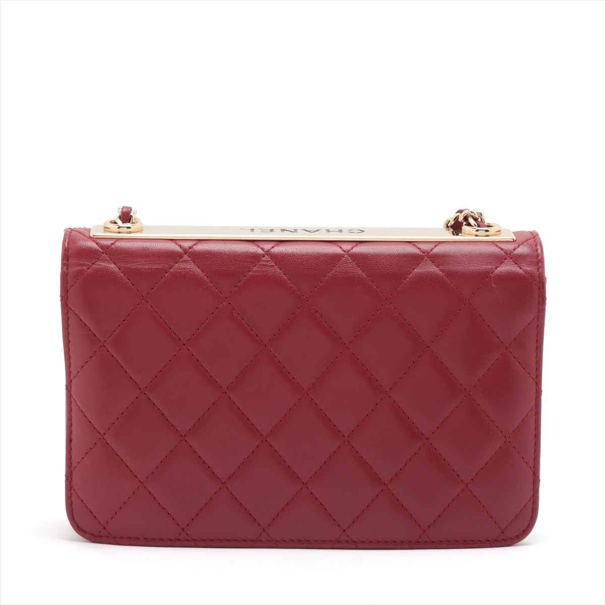 Chanel Matrasse in Chain Wallet Red G