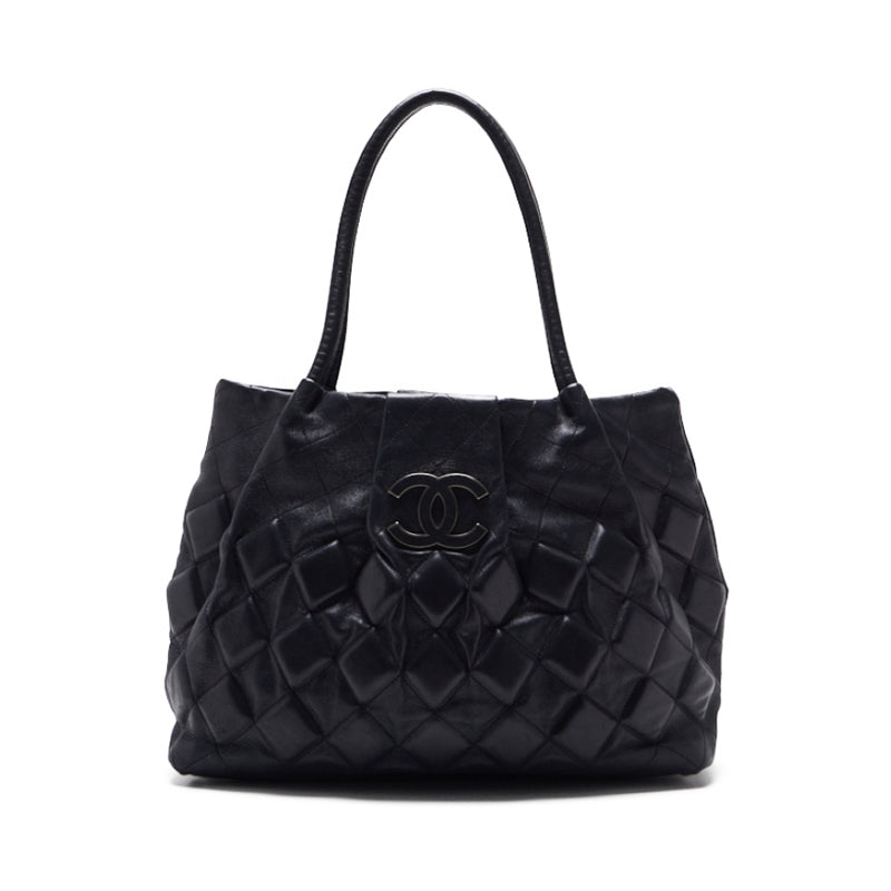 CHANEL MATRACE DECACOCO Tote BAG  S Black (Silver G) TORTE BAG LADY START BAG LADY HYBRAND TORTE BAG