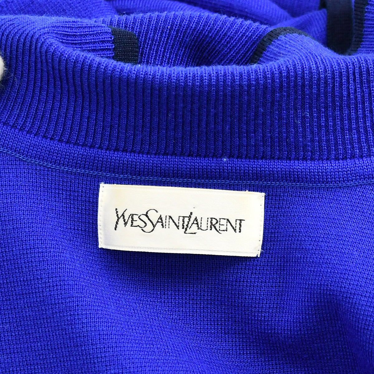 Yves Saint Laurent Long Sleeve Tops Blue #M