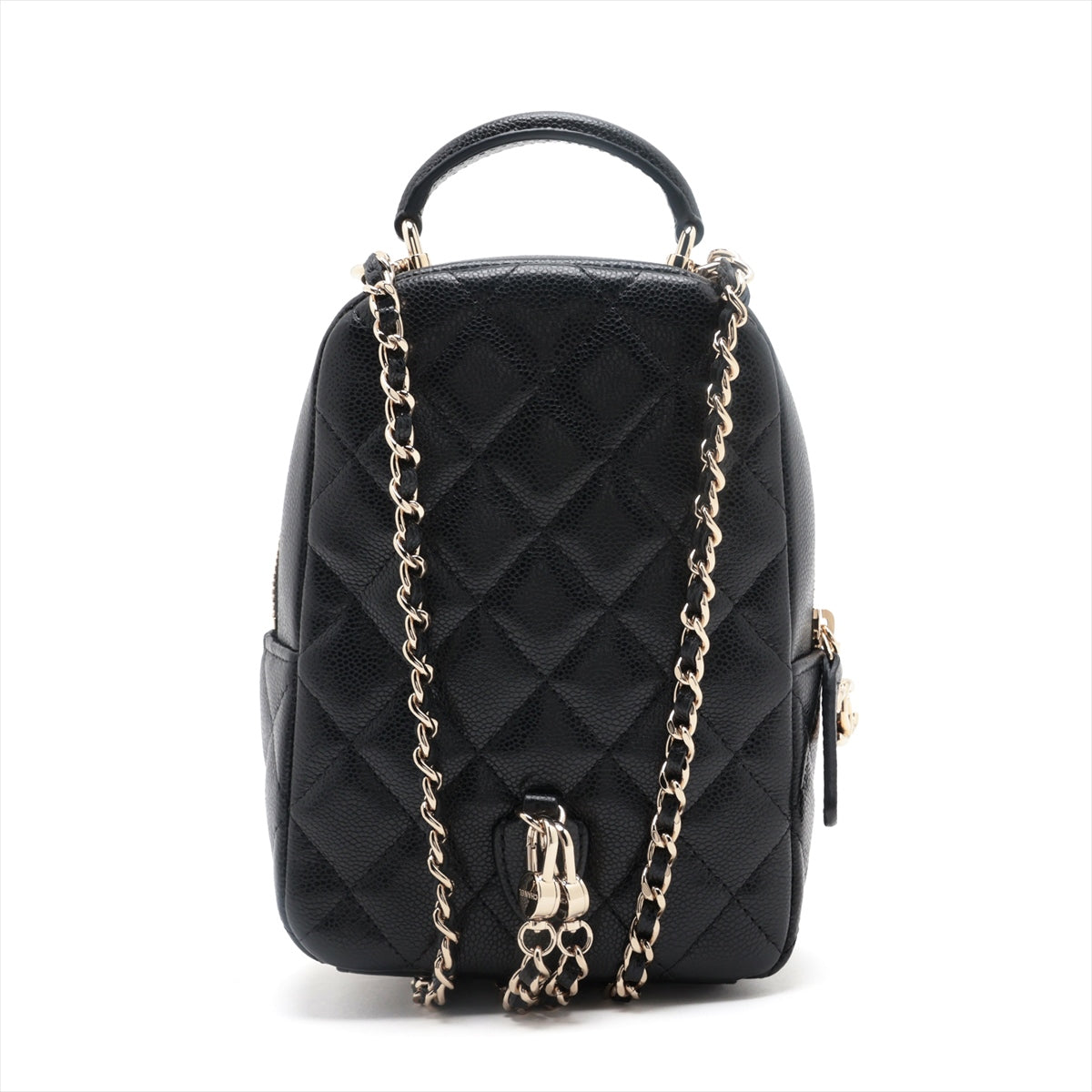 Chanel Matrasse Caviar S Chain Rucks Black G  AP3753