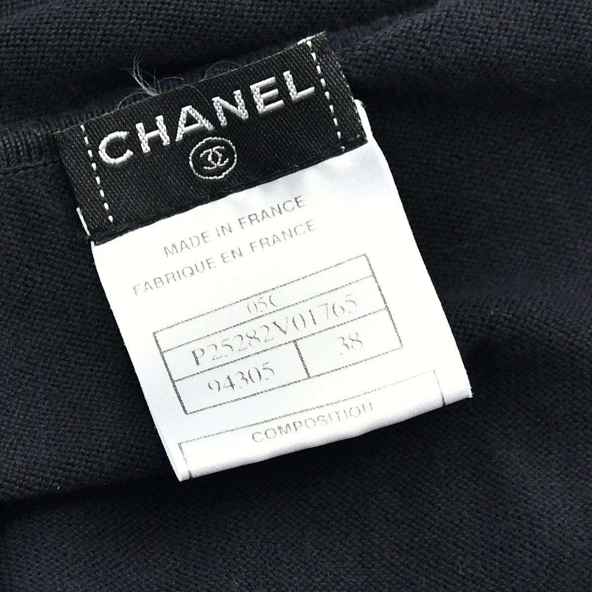 Chanel T-shirt Black 05C #38