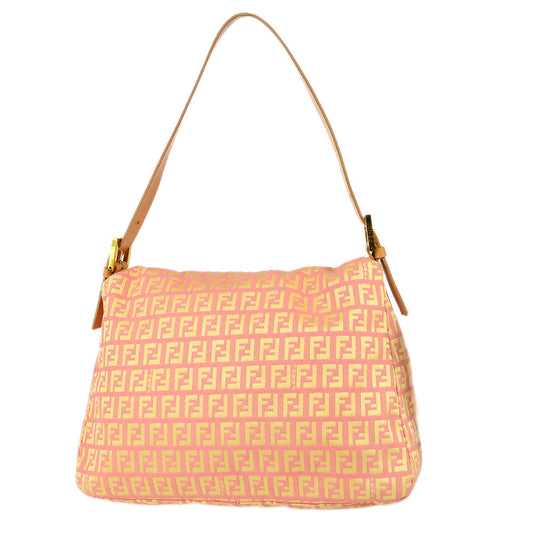 Fendi Mamma Baguette Zucchino Handbag Pink