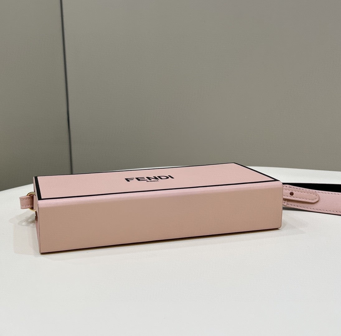 Fendi Horizontal Box Pink Bag For Woman 10.5cm/4in