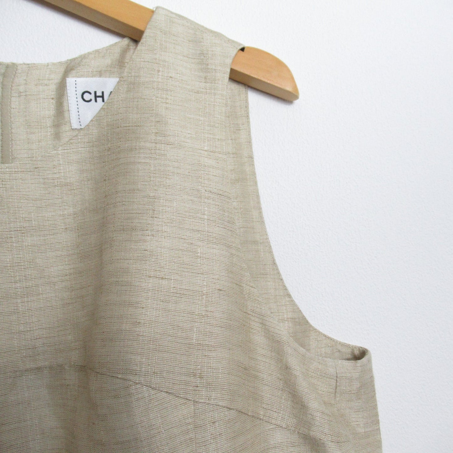 Chanel One Earrings One Piece  Tops Linen  Beige P32788V23002