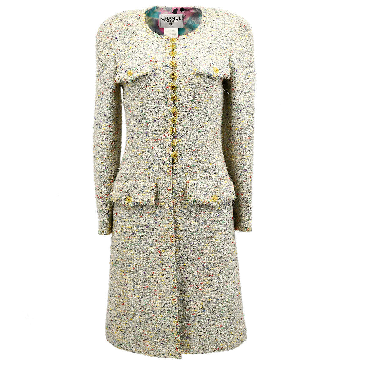 Chanel Coat Ivory 87P #38