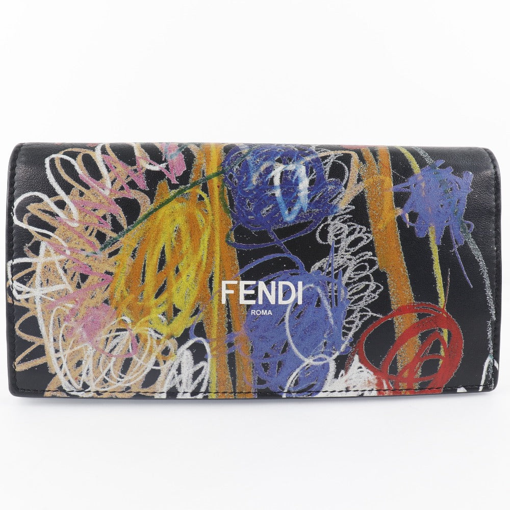 Fendi Fendi Long Wallet Noel Fielding Collaboration Continental 7M0264 0AH8Q  Italian Black Open   Black Fendi Long Wallet Noel Fielding Collaborative 7M0264 0AH8Q