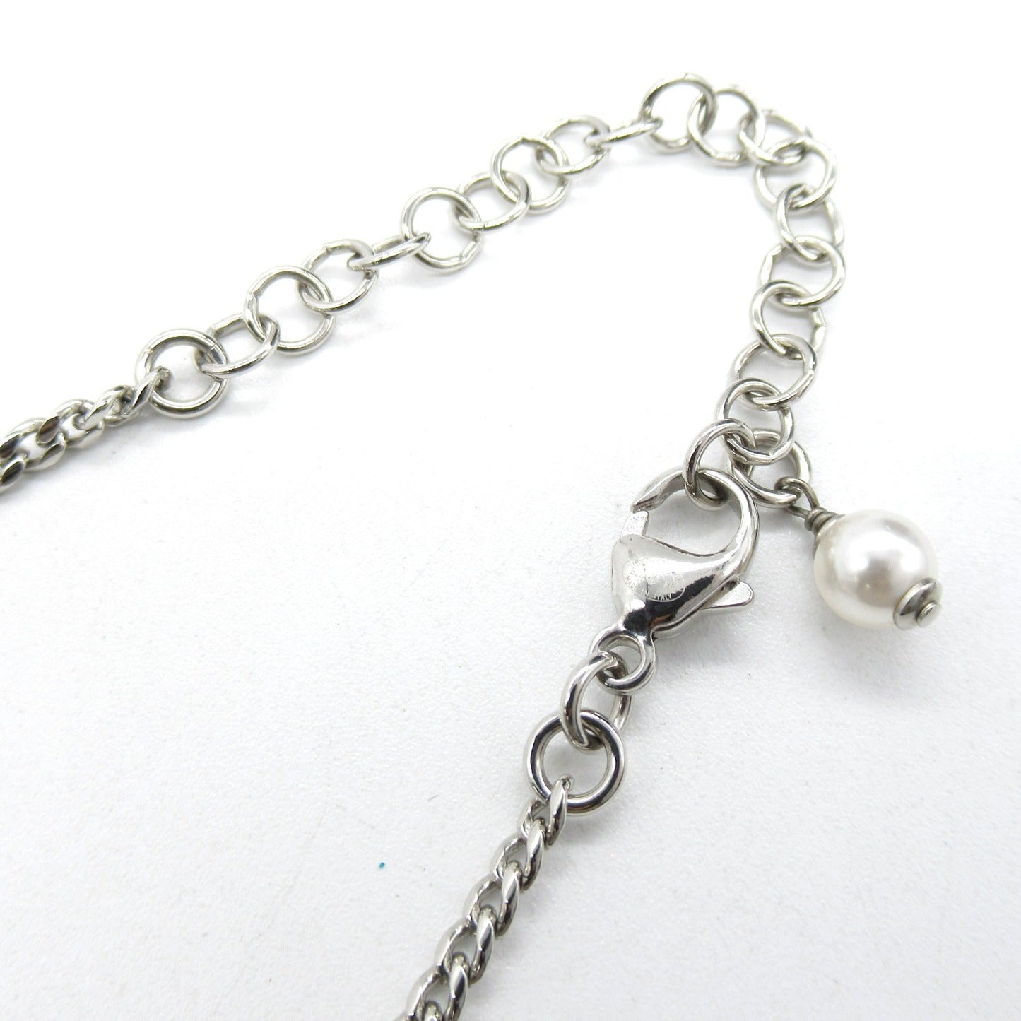 Chanel Necklace Pearl/Heart B23B Collar Jewelry / Pearl  Silver ABB616 B14142NR575