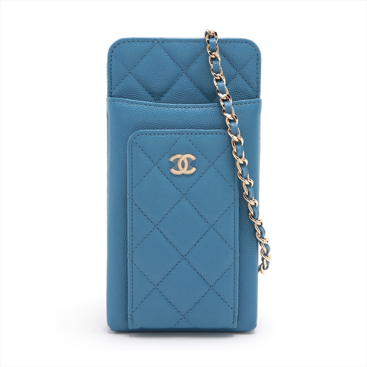 Chanel Matrasse Caviar S Chain Shoulder Bag Soundcase Blue G  29th