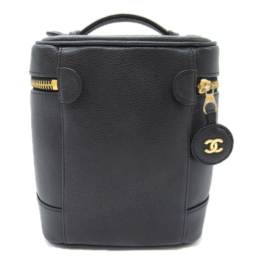 Chanel Laminated Vanity Bag Cabia S  Black Box