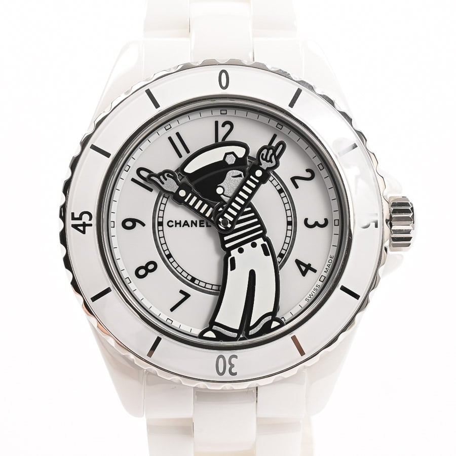 Chanel Mademoiselle J12 La Pausa 38mm Watch H7481 White