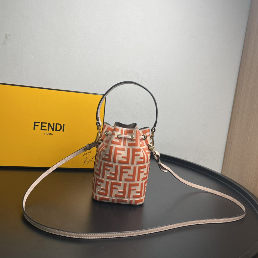 Fendi Mon Tresor Orange Mini Bag For Woman 18cm/7in