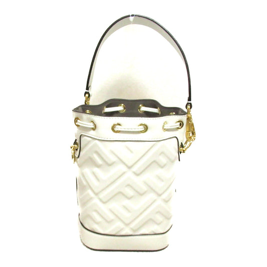 Fendi Fendi Mon Tresor 2w Shoulder Bag 2way Shoulder Bag Leather  White 8BS093ANWTF0QVL