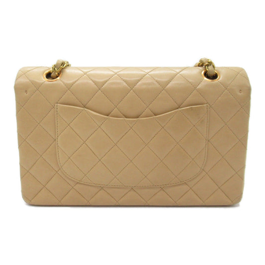 Chanel Double Flap Chain Shoulder Bag Double Flat Chain Shoulder Bag  Beige