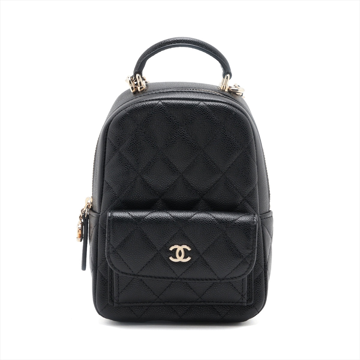 Chanel Matrasse Caviar S Chain Rucks Black G  AP3753