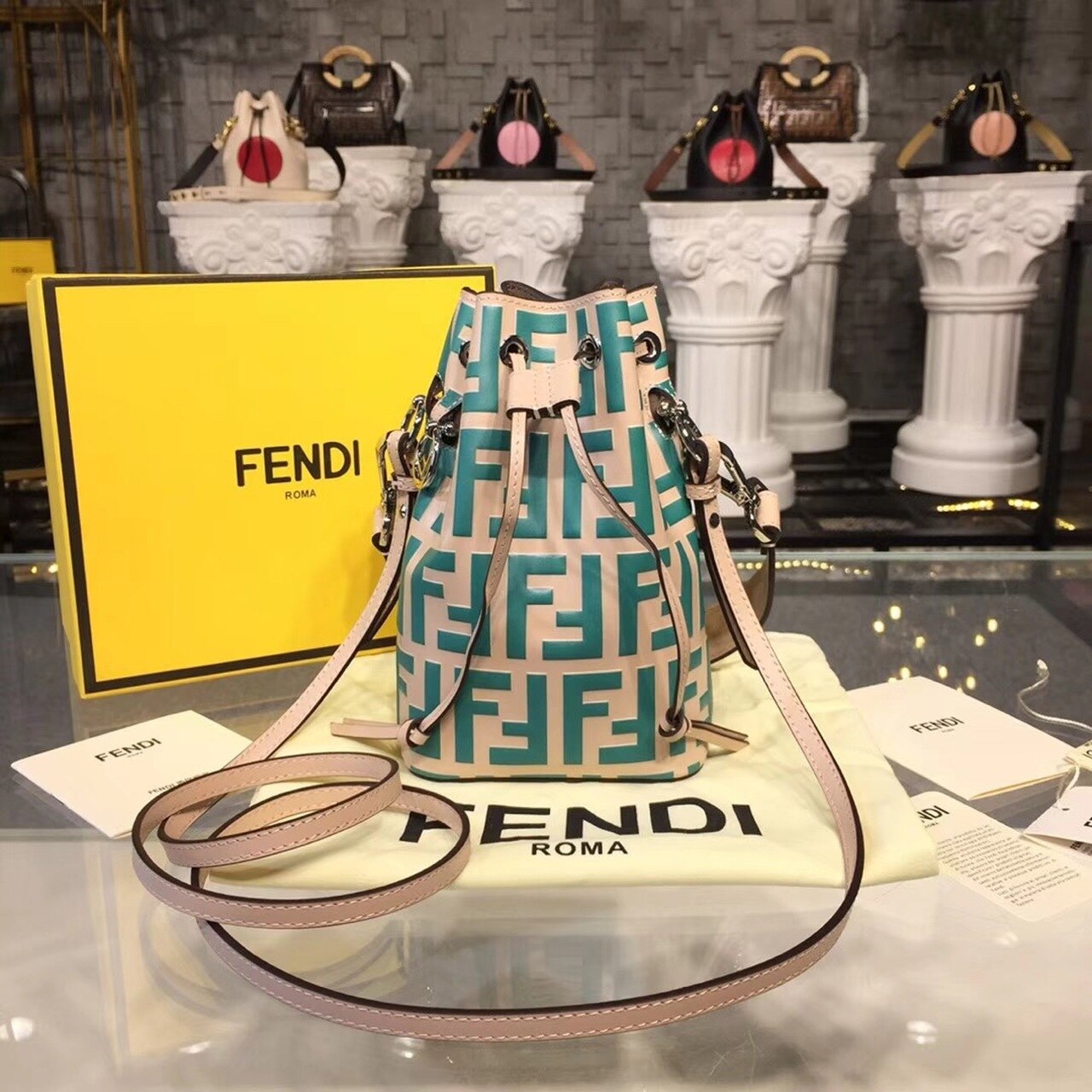 Fendi Mon Tresor Beige/Teal