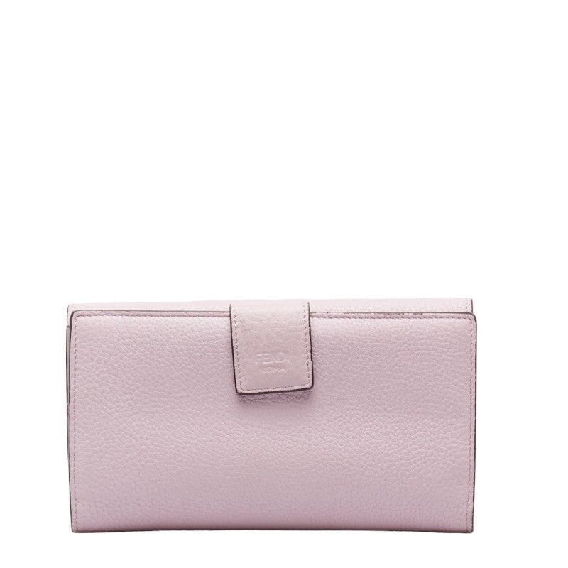 Fendi Peacebu Long Wallet 8M0427 Pink G Leather  Fendi