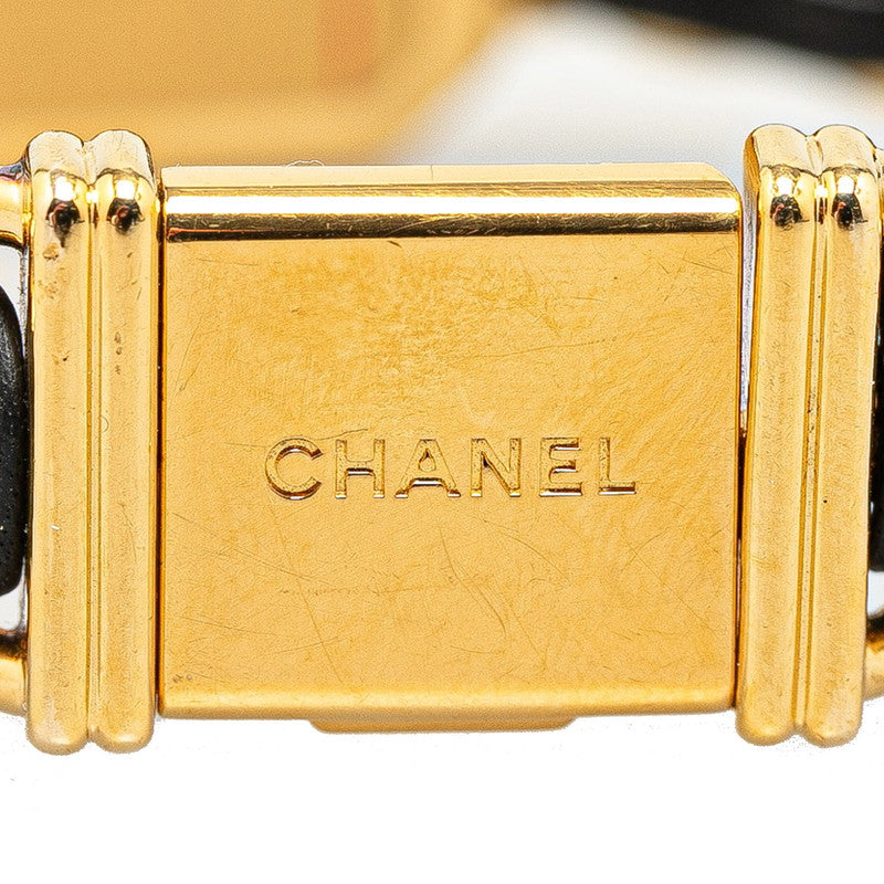 Chanel Premium  Size L H0001 Quartz Black Screen Plated  CHANEL