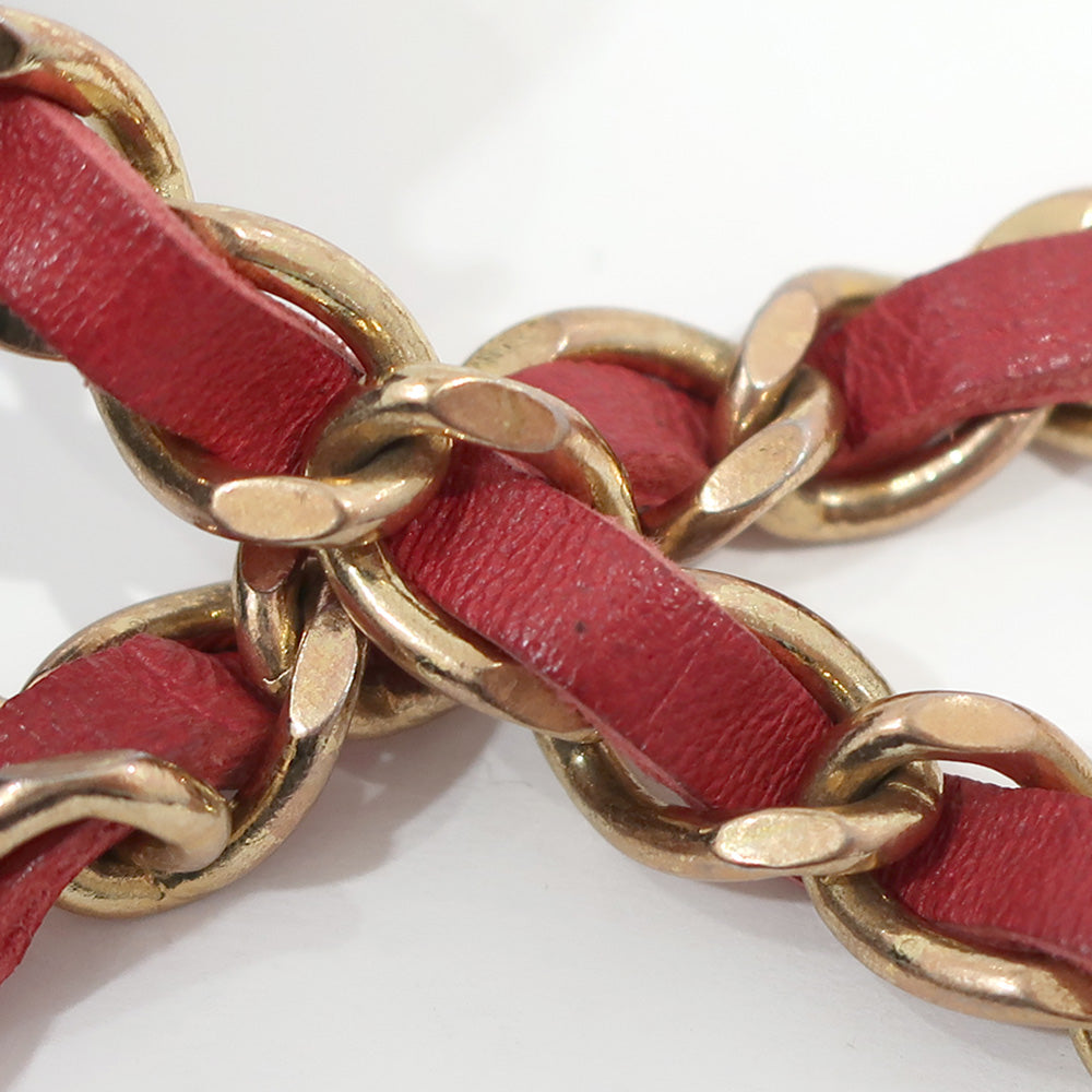 CHANEL Chain Belt CC Mark Coin  Accessories Vintage 1982 approximately 970 cm approximately 1156 g Red/Gen GP Gold  Women  Dress Little Other Console only