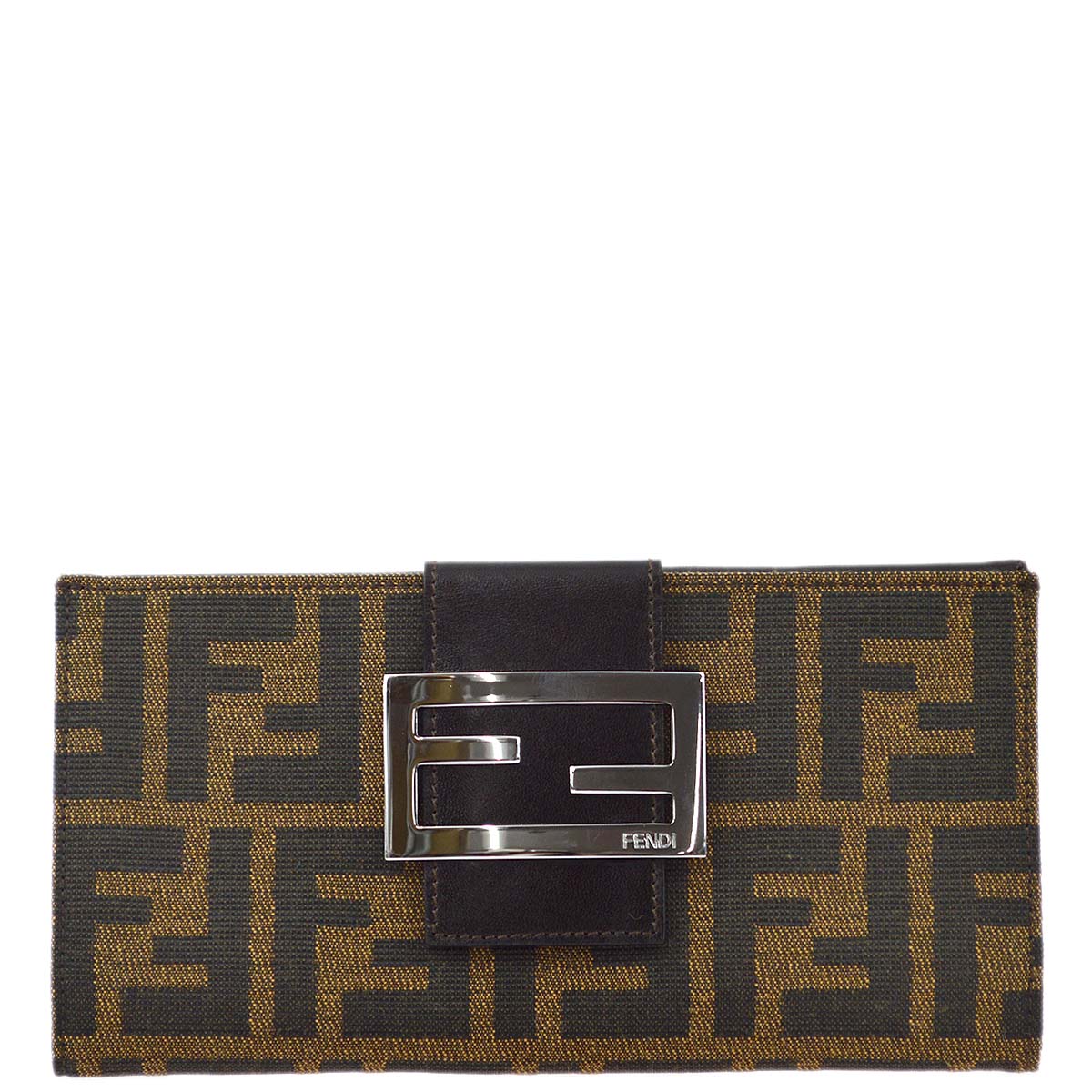 Fendi Brown Zucca Wallet Purse