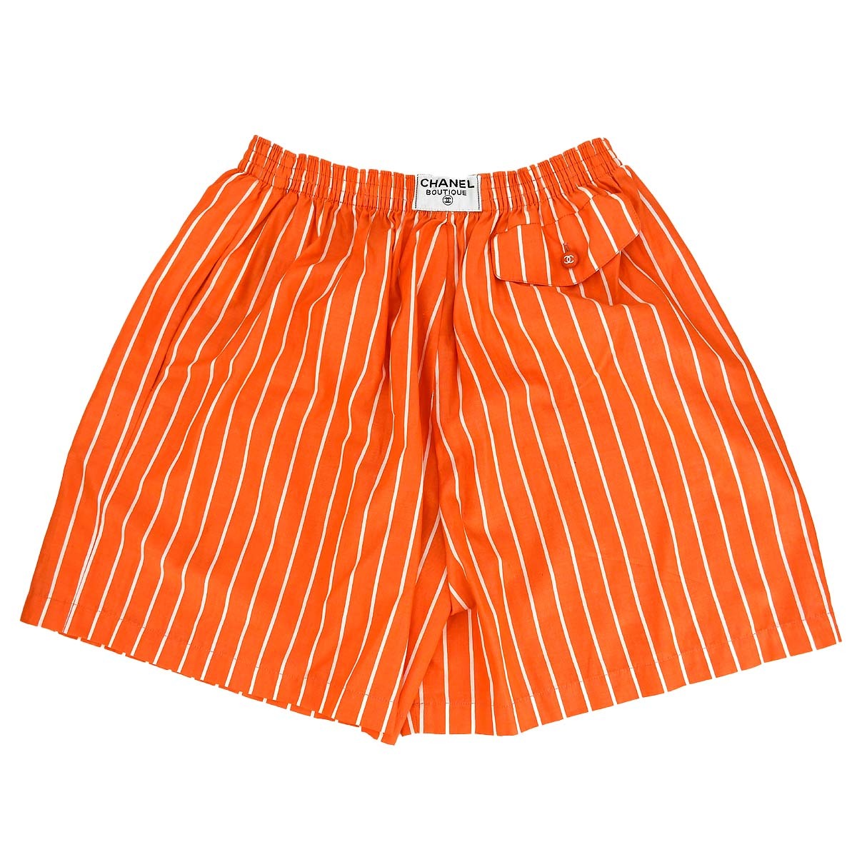 Chanel Half Pants Orange #38