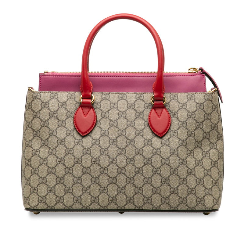 Gucci Beige Pink GG Handbag