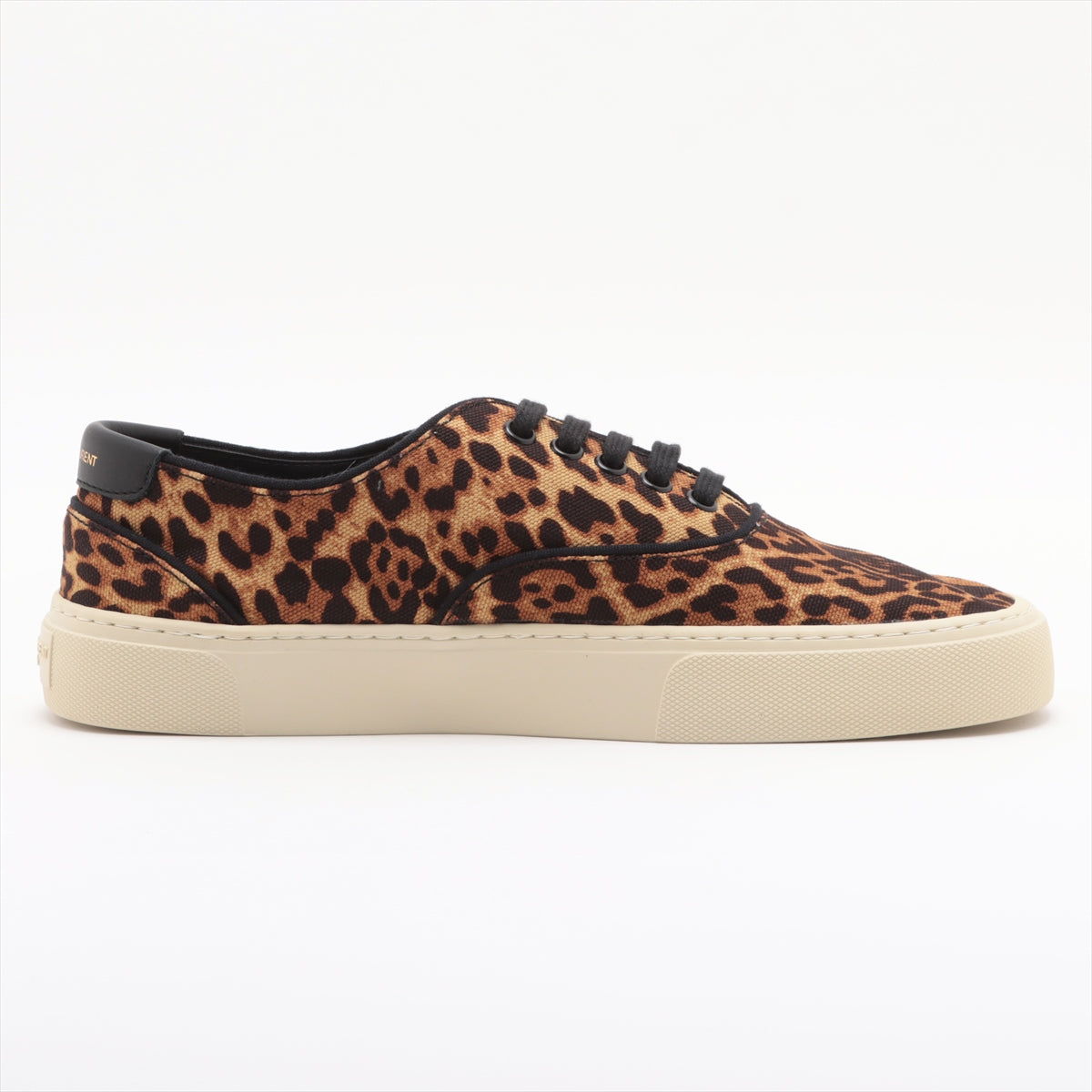 Saint Laurent  Canvas Sneakers 40 Men Brown 603496 Leopard