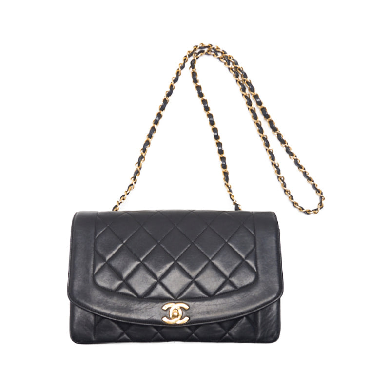 Chanel Matrasse Dianaflap Chain Shoulder  Black  Shoulder Bag Mini Shoulder Bag  Bag Hybrid 【 Ship】  Mountain Bookstore Online