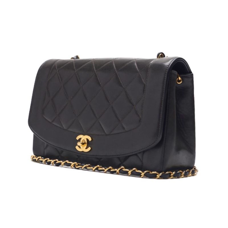 Chanel Matrasse Dianaflap Chain Shoulder  Black  Shoulder Bag Mini Shoulder Bag  Bag Hybrid 【 Ship】  Mountain Bookstore Online