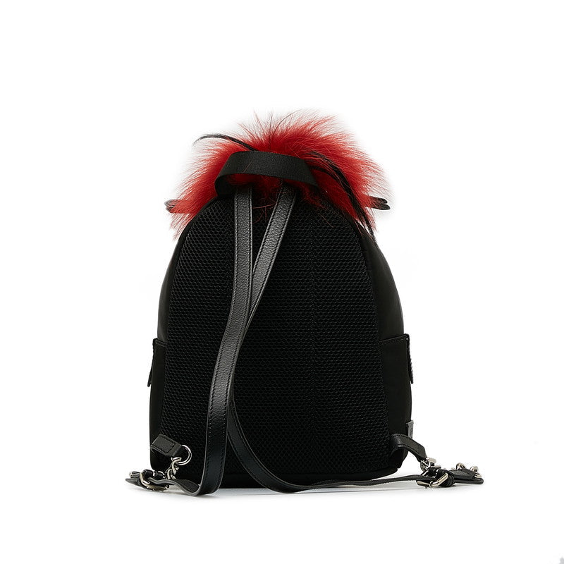 Fendi Rucksack 8B2038 Black Red Nylon Ladies Fendi