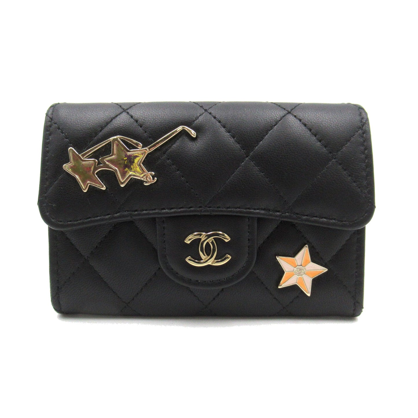 CHANEL Classic Flap Card Case Card Case Accessoires    Black  AP0214