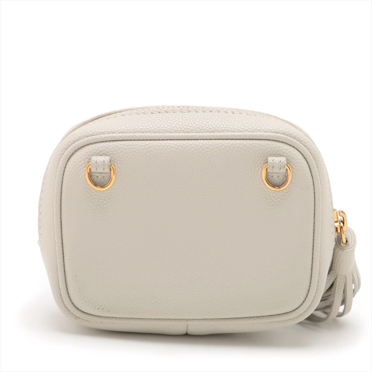 Saint Laurent Leather Chain Shoulder Bag Beige 635088