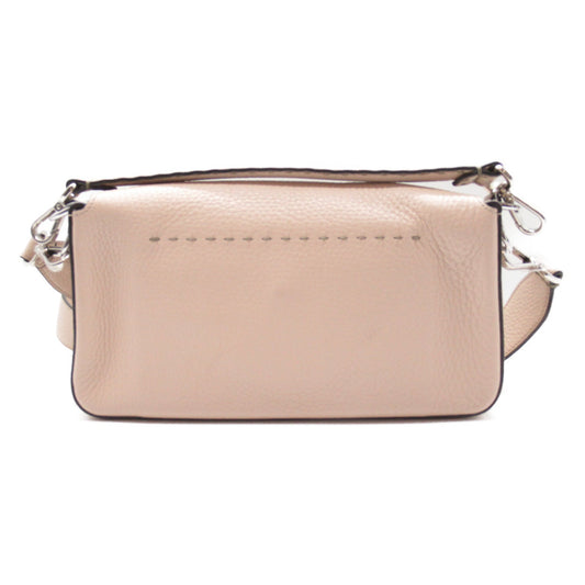 Fendi Fendi 2w Shoulder Shoulder Bag Leather  Beige 8BR600