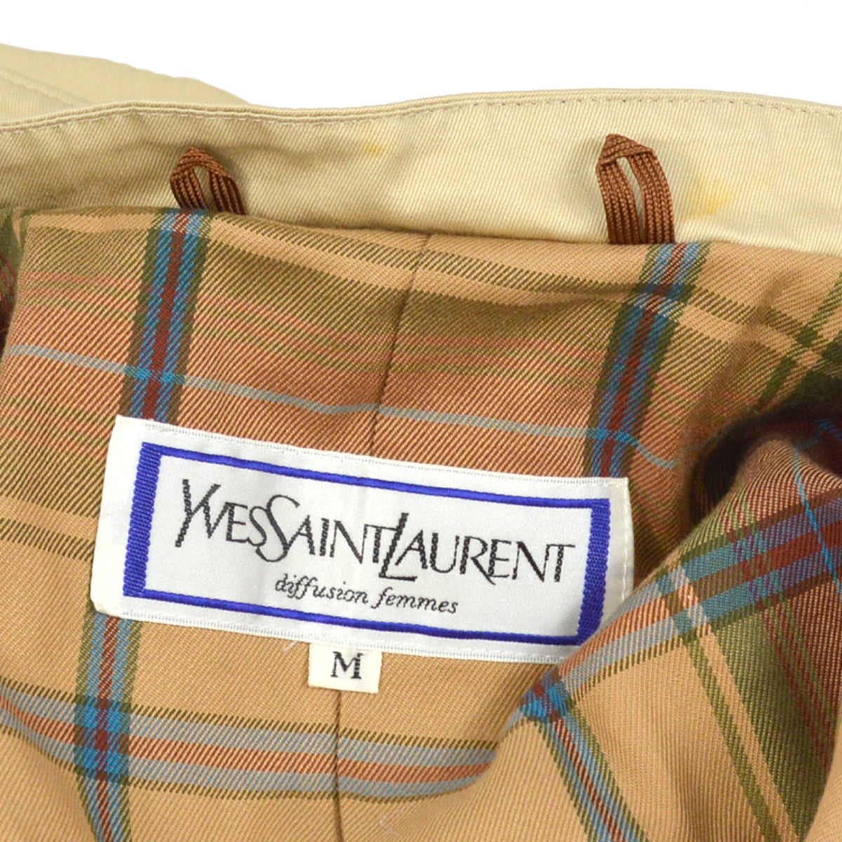 Yves Saint Laurent Coat Beige Size M