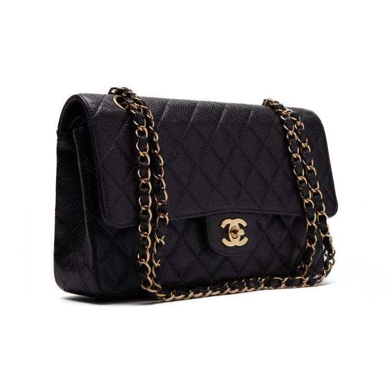 Chanel Matrasse Double Flap Chain Shoulder Caviar S Black  Shoulder Bag Mini Shoulder Bag  Shoulder Bag Hybrid   Ship] Dutch Shark Online