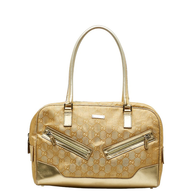 Gucci GG Monogram Tote Handbag 000-0852 2123 Women's Gold Metallic