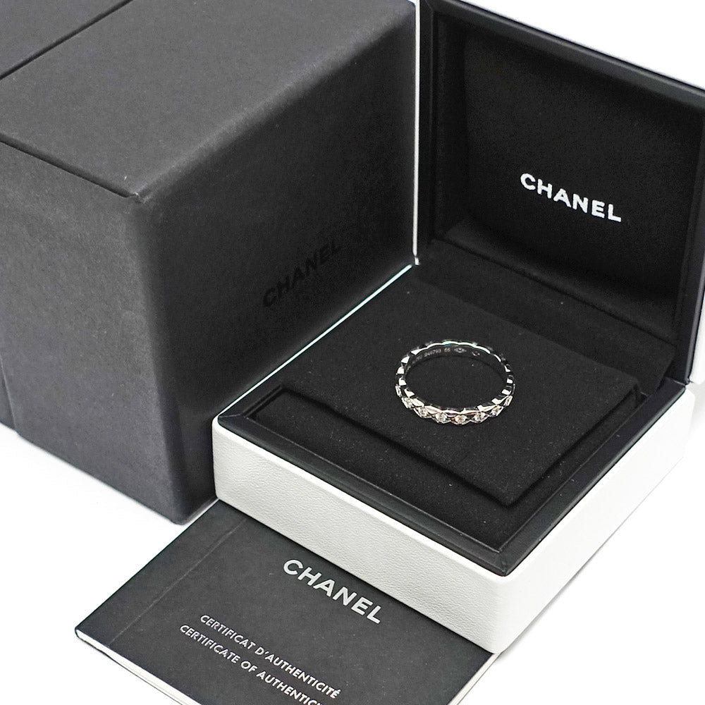 CHANEL K18WG Coco Mini Model Diamond Full-Etenance Ring 750WG Jewelry J11871