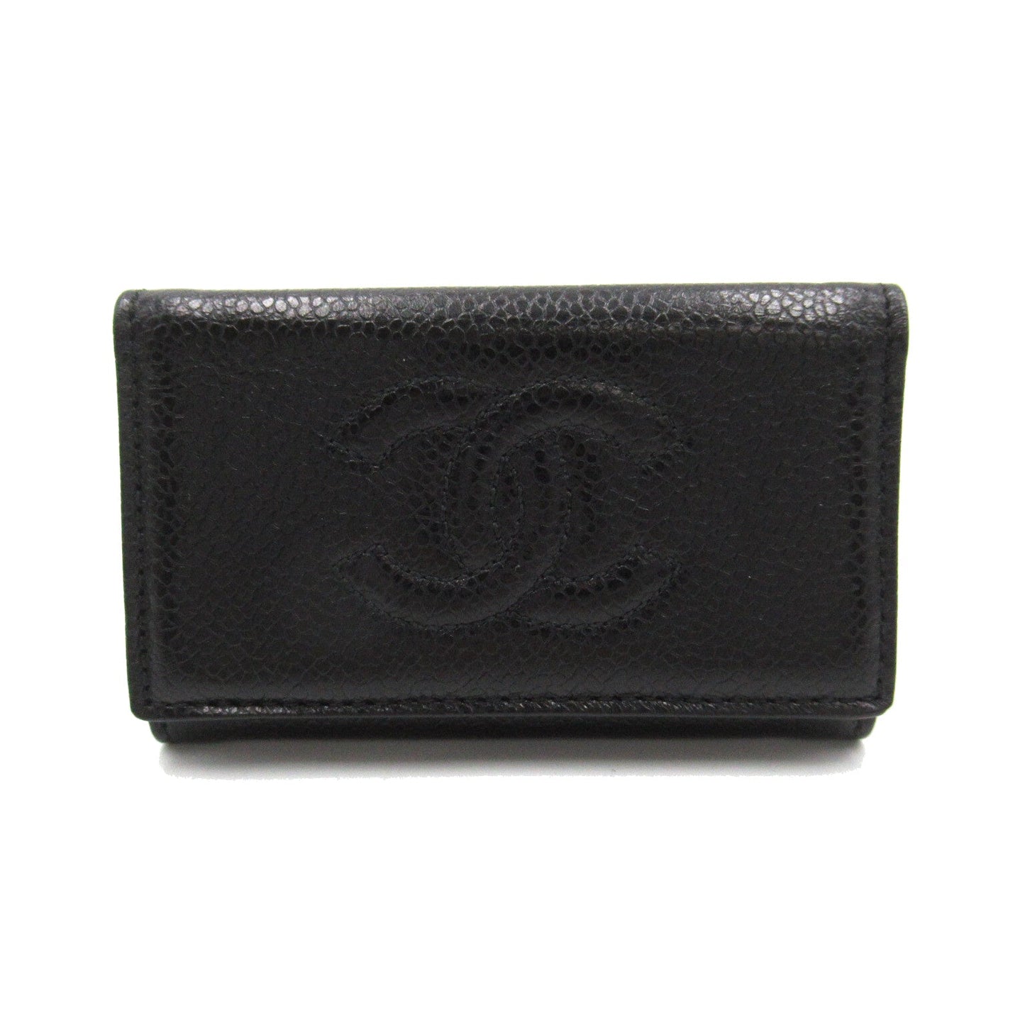 CHANEL 6  Keycase Accessories Cabia S   Black 6 Series Keycase