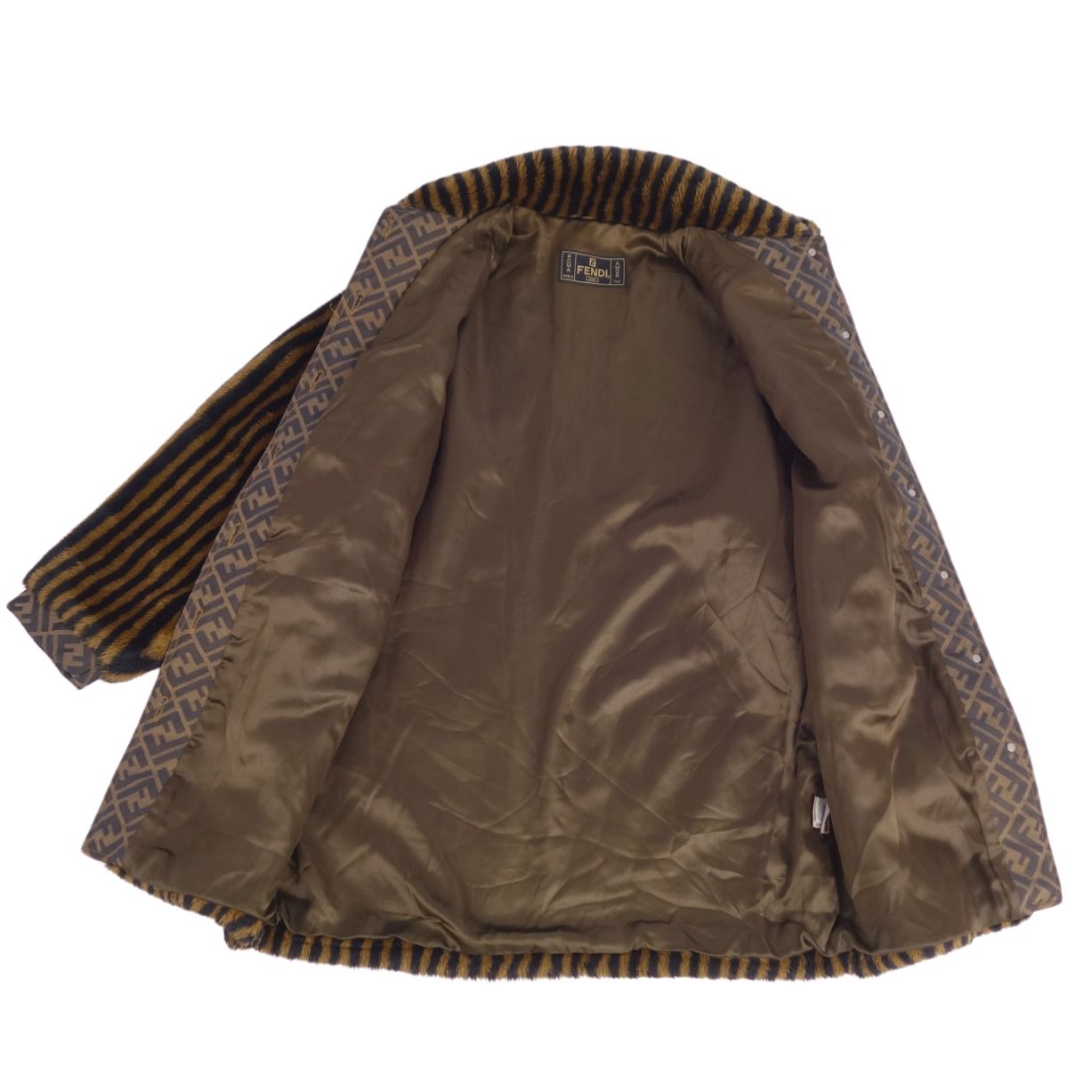 Vint Fendi Fendi Coat Zucca Pekan EcoFour   Made in Italy I40 (M equivalent) Brown -Two-Two-Two-Two-Two-Two-Two-Two-Two-Two-Two-Two-Two